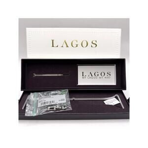 Lagos Smart Caviar Link Sizing Tool W/Black Ceramic & 18K Replacement Band Links